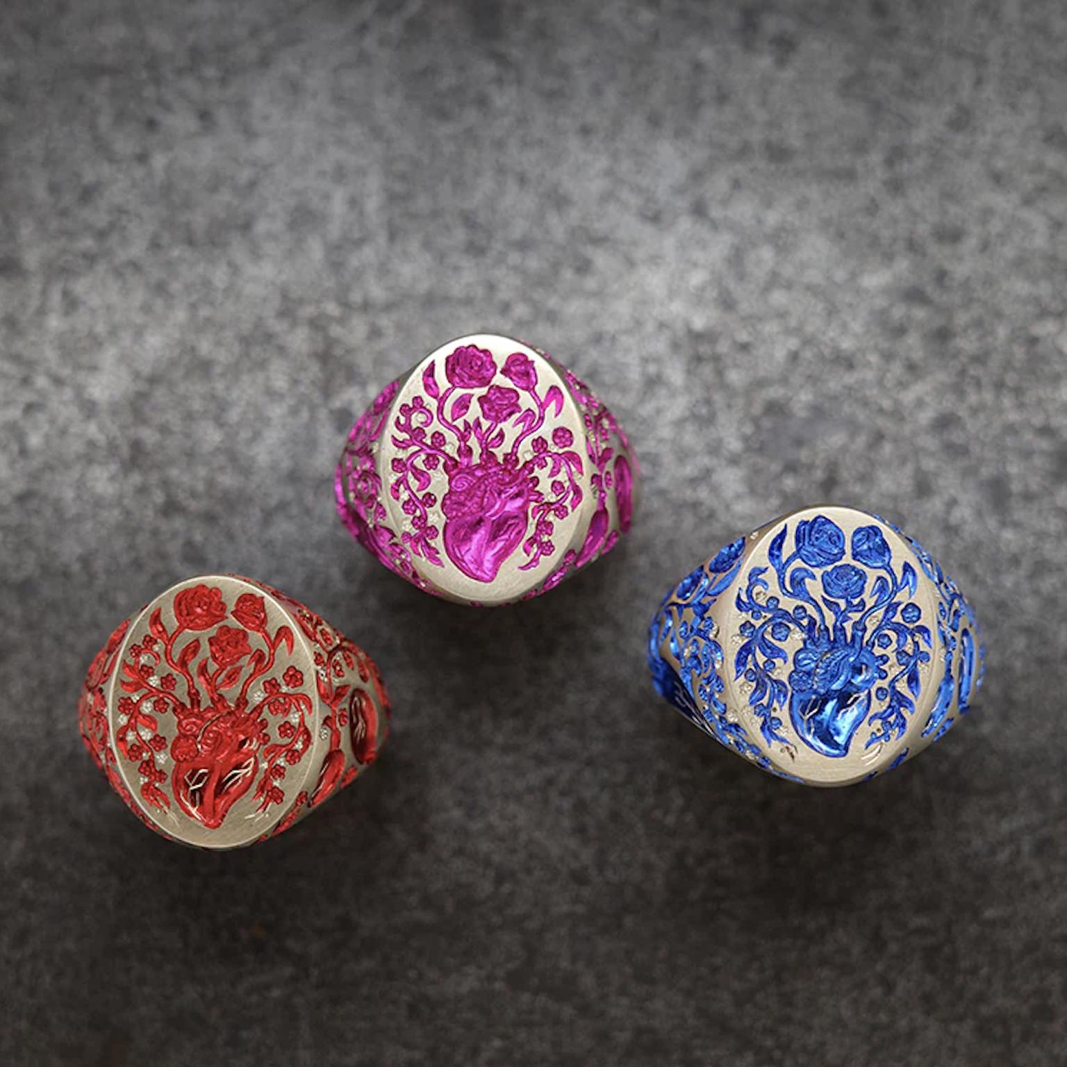 Heart Signet Classic ring by Castro Smith