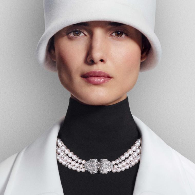 Like a Queen Moon White necklace and brooch by Boucheron