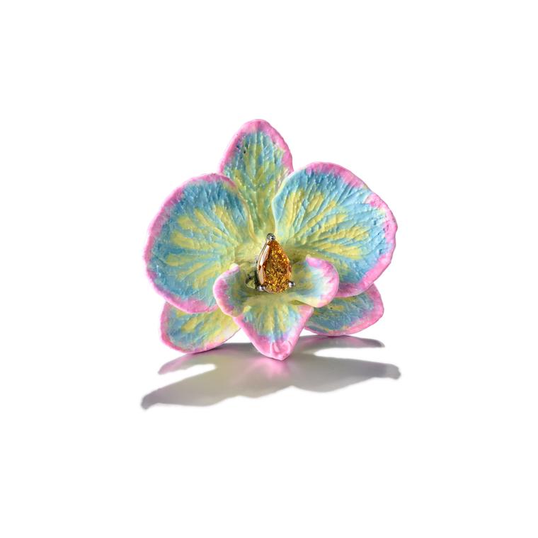 Orchid ring by Anna Hu